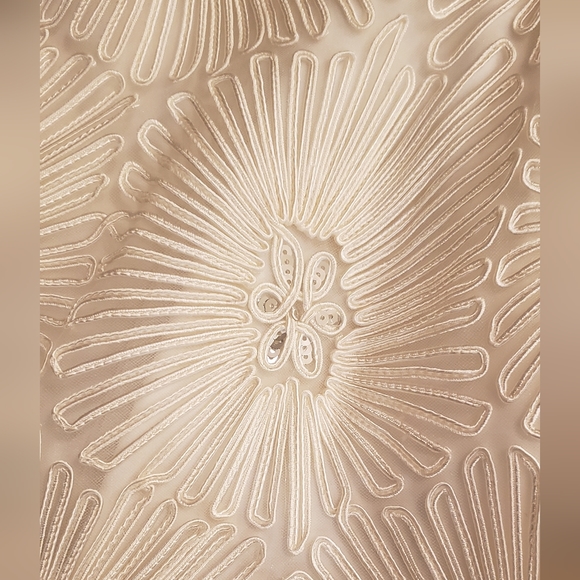 Badgley Mischka white formal dress - rhinestones, tulle - size 2 - Picture 6 of 10